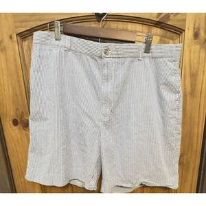 Polo Ralph Lauren Men's 38‎ Seersucker Shorts Blue White Stripe Classic